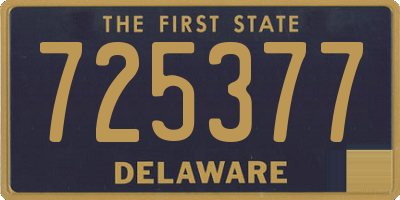 DE license plate 725377