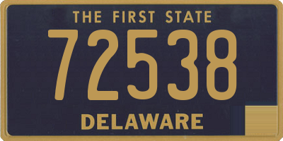 DE license plate 72538