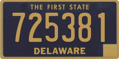 DE license plate 725381