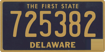 DE license plate 725382