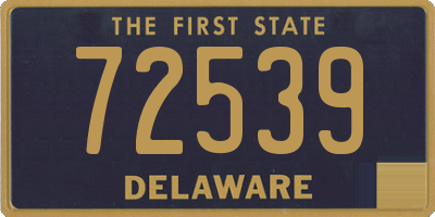 DE license plate 72539