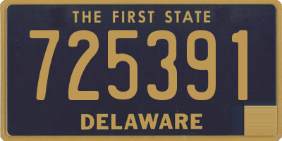 DE license plate 725391