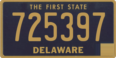 DE license plate 725397