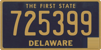 DE license plate 725399