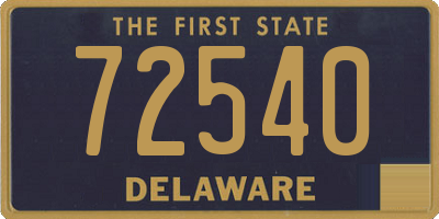 DE license plate 72540
