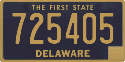 DE license plate 725405