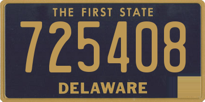 DE license plate 725408