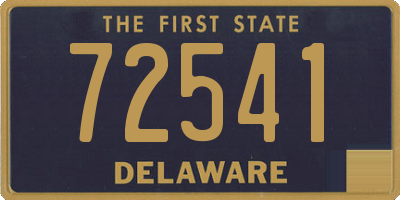 DE license plate 72541