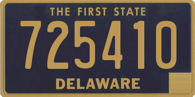 DE license plate 725410