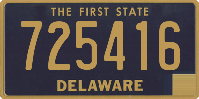 DE license plate 725416
