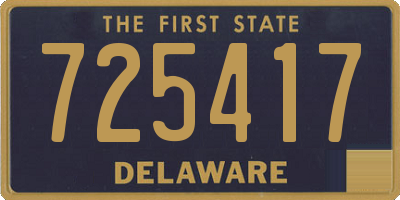 DE license plate 725417