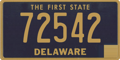 DE license plate 72542