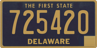 DE license plate 725420
