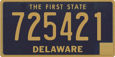 DE license plate 725421