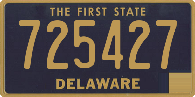 DE license plate 725427