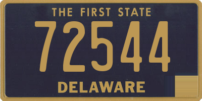 DE license plate 72544