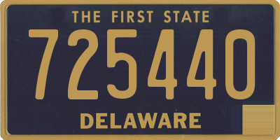 DE license plate 725440
