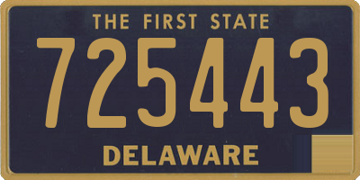 DE license plate 725443