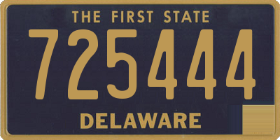DE license plate 725444