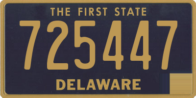 DE license plate 725447
