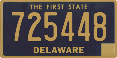 DE license plate 725448