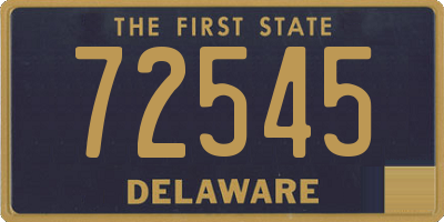 DE license plate 72545