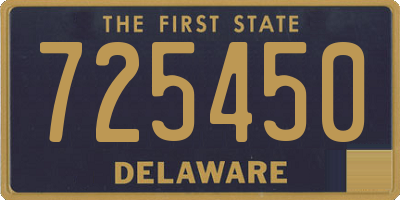 DE license plate 725450