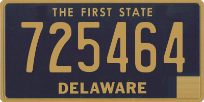 DE license plate 725464