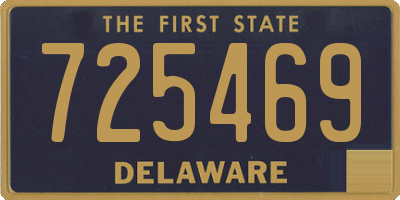 DE license plate 725469