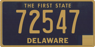 DE license plate 72547