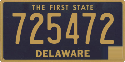 DE license plate 725472