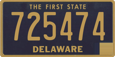 DE license plate 725474
