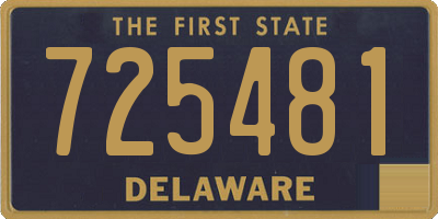 DE license plate 725481