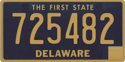 DE license plate 725482