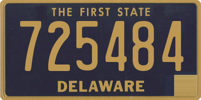 DE license plate 725484