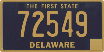 DE license plate 72549