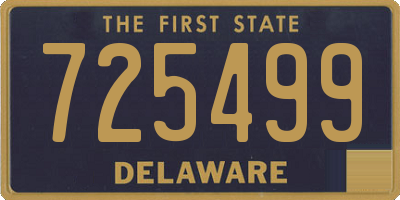 DE license plate 725499