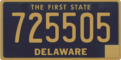 DE license plate 725505