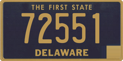 DE license plate 72551