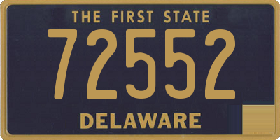 DE license plate 72552