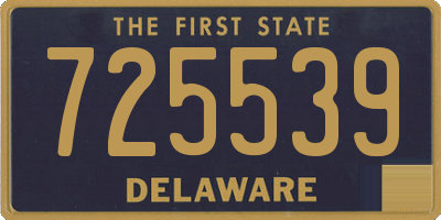 DE license plate 725539