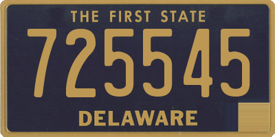 DE license plate 725545