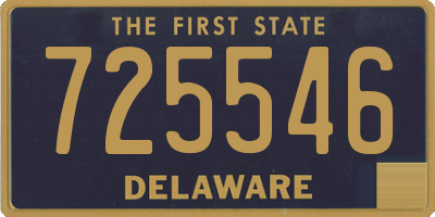 DE license plate 725546