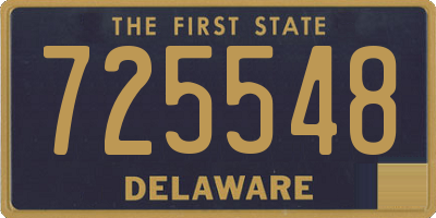 DE license plate 725548