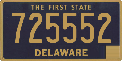 DE license plate 725552