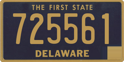 DE license plate 725561