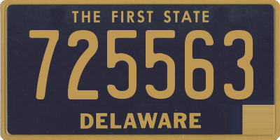 DE license plate 725563