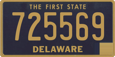 DE license plate 725569