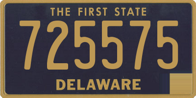 DE license plate 725575