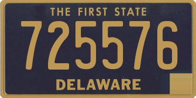 DE license plate 725576